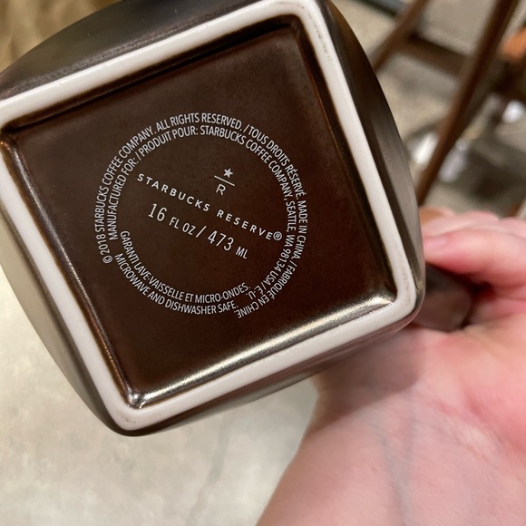 NWT Starbucks Reserve Bevel mug in pewter/copper Starbucks Reserve mug 16 fl oz - Picture 3 of 6